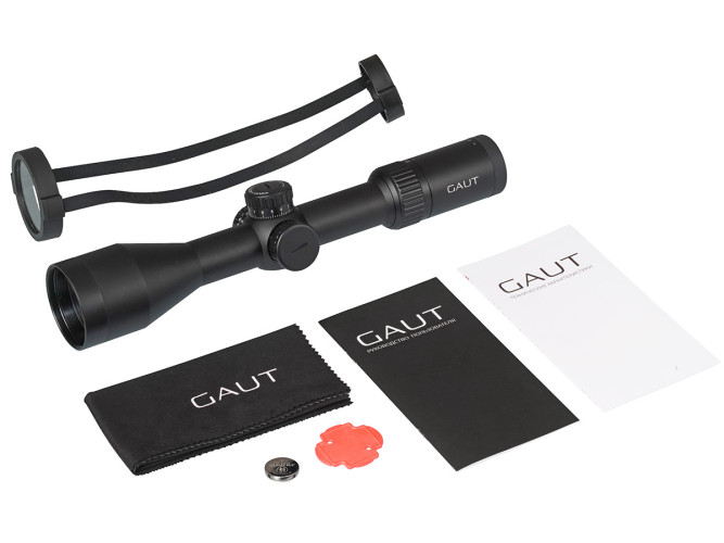 Прицел оптический Gaut Nephrite 2.5-10x50 Сетка 61 (Half MD) / Подсветка красная