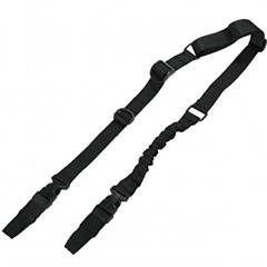 Ремень оружейный PMX Tactical PMX-12 II на 2 точки с амортизатором Чёрный