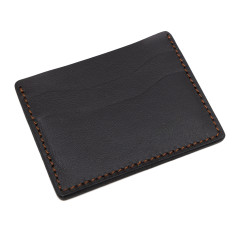 Картхолдер для карт Пергама Кабан из натуральной кожи Чёрный