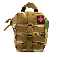 Аптечка тактическая Rusforce Emergency для хранения медикаментов 20x15x8 см Мультикам