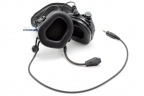 Наушники активные стрелковые Earmor ME5-BK-NOGEL c микрофоном и кабелем для тангенты 22-82 ДБ Чёрный
