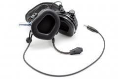 Наушники активные стрелковые Earmor ME5-BK-NOGEL c микрофоном и кабелем для тангенты 22-82 ДБ Чёрный