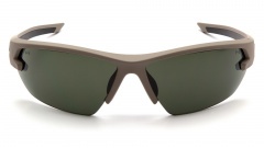 Очки баллистические стрелковые Pyramex Semtex 2.0 VGST1422T Anti-fog Тёмно-зелёные 10%
