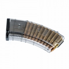 Магазин Pufgun SG762 для ВПО-133 и Сайга-МК-М 7.62х39 с сухарем (для оружия без сухаря) на 20 патронов Прозрачный