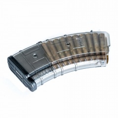 Магазин Pufgun SG762 для ВПО-133 и Сайга-МК-М 7.62х39 с сухарем (для оружия без сухаря) на 20 патронов Прозрачный