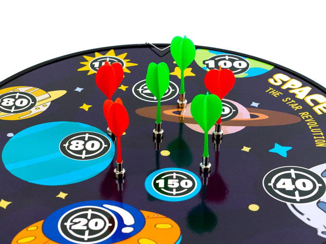 Набор Stinger 2 в 1 "Космос" для дартса c дротиками 12 шт D=43 см