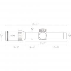 Прицел оптический Hawke Frontier 30 IR 1-6X24 (18401) Сетка Circle DOT
