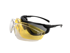 Очки баллистические стрелковые PMX Onvard G-8100ST KIT ANTI-FOG Прозрачные 96% Жёлтые 89% Серые 23%