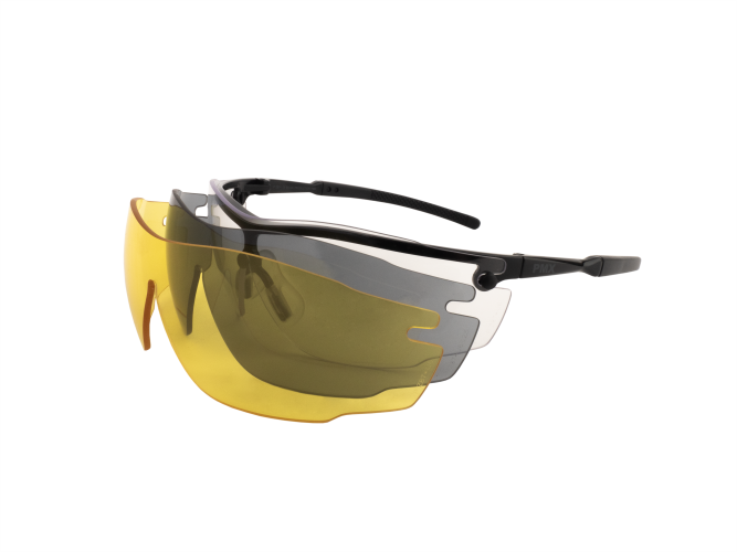 Очки баллистические стрелковые PMX Recover G-200ST KIT ANTI-FOG Прозрачные 96% Жёлтые 89% Серые 23%