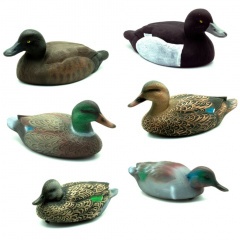 Набор чучел утиных Стикхант сминаемых Кряква, Чернеть, Чирок из 6 штук