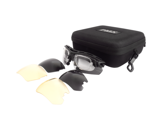 Очки баллистические стрелковые PMX Rebel G-9600STRX KIT ANTI-FOG Прозрачные 96% Жёлтые 89% Серые 23%