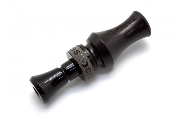 Манок духовой на утку акриловый Stickhunt ArtCalls Woodstock Черное африканское дерево 1 лепесток Чёрный