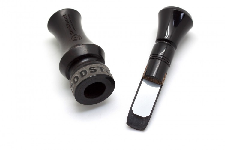 Манок духовой на утку акриловый Stickhunt ArtCalls Woodstock Черное африканское дерево 1 лепесток Чёрный