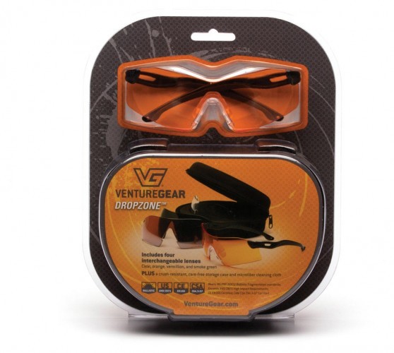 Премиальные профессиональные стрелковые очки со сменными линзами Pyramex Venture Gear Dropzone SB88KIT (ANTI-FOG)
