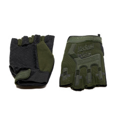 Перчатки тактические Outdoor Gloves Adventure укороченные прорезиненные Хаки
