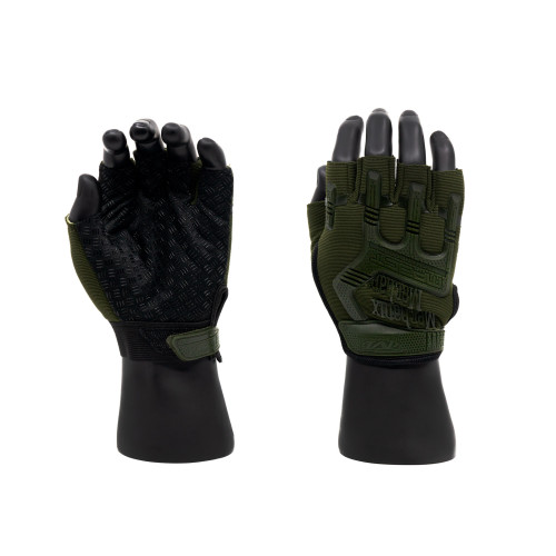 Перчатки тактические Outdoor Gloves Adventure укороченные прорезиненные Хаки