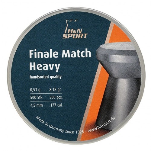 Пульки для пневматики HN Match Rifle Полусферические 4.5 мм 0.53 г (500 шт)