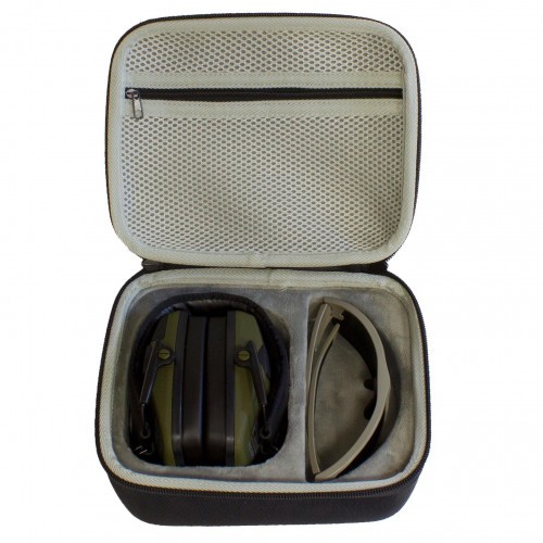 Чехол жесткий PMX KIT Case для наушников и очков Черный