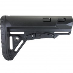 Приклад телескопический DLG Tactical TBS Sharp (DLG131) для трубки Com-spec Чёрный