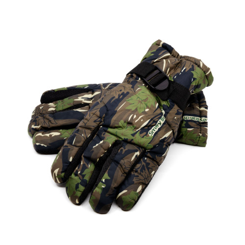 Перчатки Стикхант Север зимние непромокаемые полноразмерные Лес осенний
