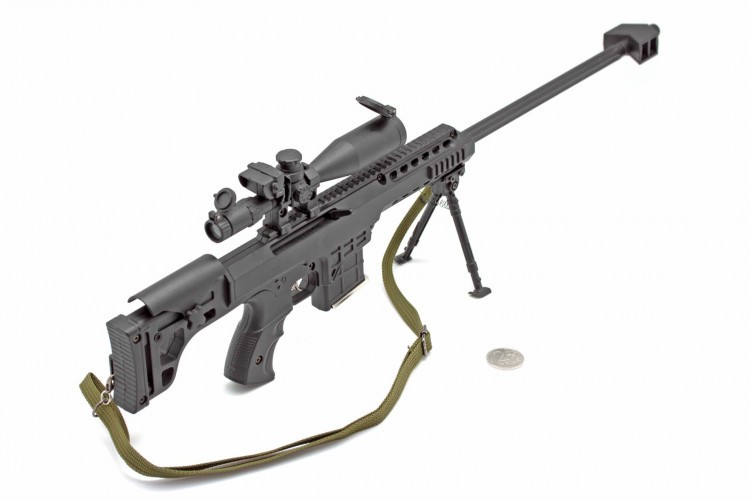 Модель сувенирная в виде оружия Microgun XL Barrett M82 Снайперская винтовка Черная