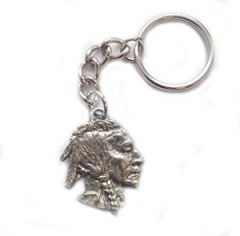 Брелок GG Harris Индеец Олово