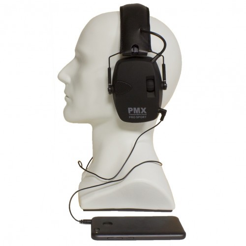Наушники активные стрелковые PMX Pro Sport 22-82 ДБ Черный