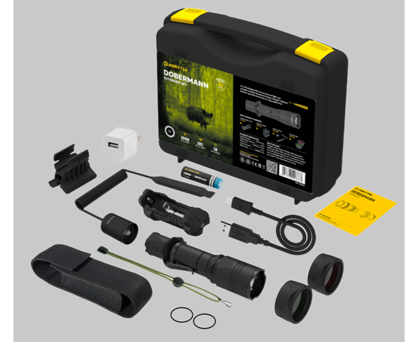 Набор тактический Armytek Dobermann Extended Set фонарь и аксессуары