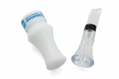 Манок духовой на утку крякву Stickhunt ArtCalls Perehvat 1 лепесток Прозрачный / Белый