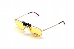 Клипон на очки Azuza А14 с поляризацией Polarized Жёлтые 85%