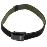 Ремень брючный PMX-15 с металлической застёжкой Чёрно-зеленый