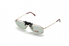 Клипон на очки Azuza А17 с поляризацией Polarized Зеркально-серые 50%