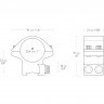 Кольца для прицела Hawke Match (22100) D=25.4 мм H=10 мм на Призму (9-11 мм) | Низкий 2 шт