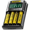 Зарядное устройство Nitecore UMS4 на 4 канала с LCD дисплеем