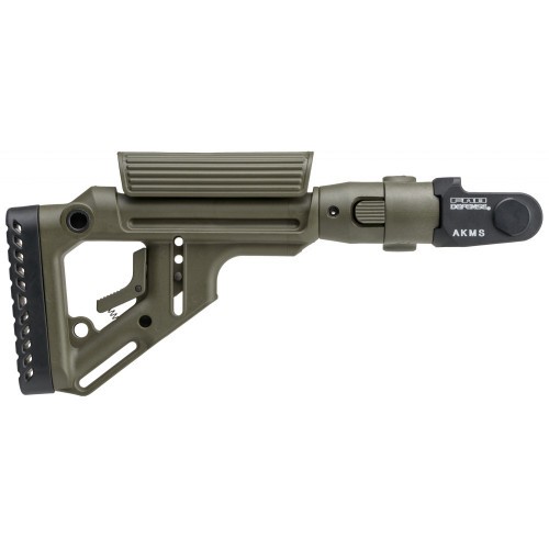 Приклад нетелескопический Fab Defense UAS-AKMS P для АКМС с упором для щеки Зелёный