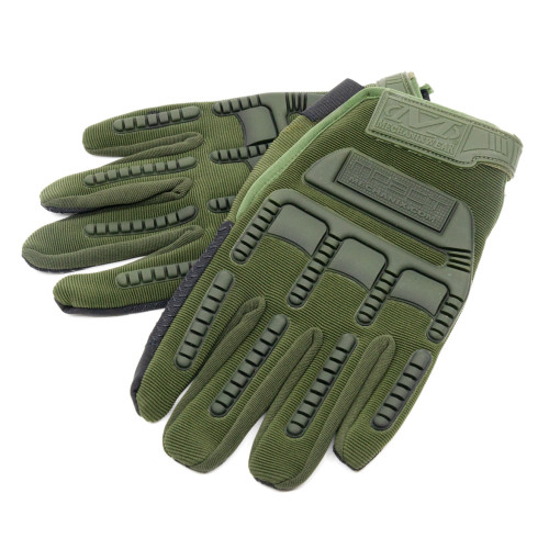 Перчатки тактические Oval RX полноразмерные прорезиненные Хаки