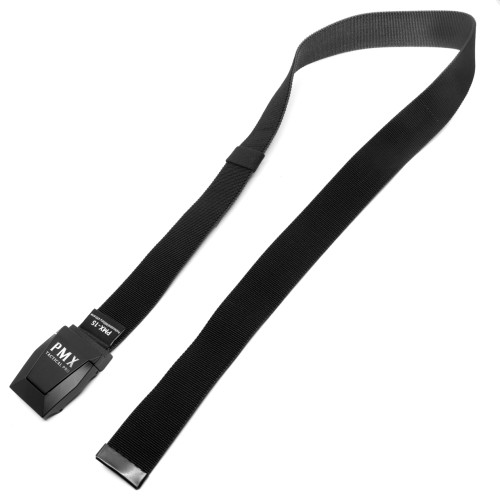 Ремень брючный PMX-15 с металлической застёжкой Чёрно-серый