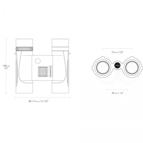 Бинокль Hawke Endurance ED Compact 8X25 WP (36110) Roof | BAK-4