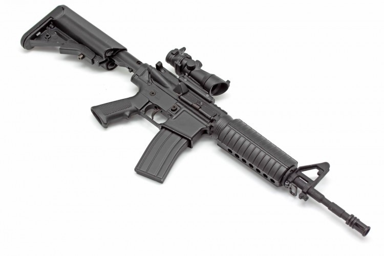 Модель сувенирная в виде оружия Microgun L M4A1 штурмовой приклад оптический прицел