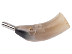 Горн охотничий PakiGorn из рога животного 20 см Круглый