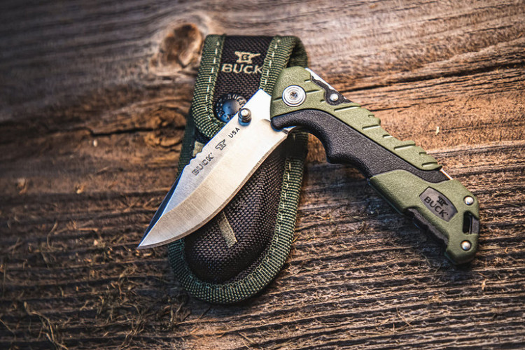 Нож складной Buck Knives Pursuit Small 0661GRS-B Клинок 7.6 см Зеленый