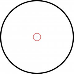 Прицел коллиматорный ВОМЗ Пилад P PFO 1х25 Открытый 6MOA на Вентилируемую планку