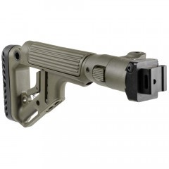 Приклад нетелескопический Fab Defense UAS-AKS P для АКС-74У с упором для щеки Зелёный