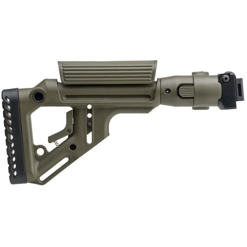 Приклад нетелескопический Fab Defense UAS-AKS P для АКС-74У с упором для щеки Зелёный