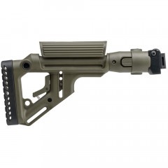 Приклад нетелескопический Fab Defense UAS-AKS P для АКС-74У с упором для щеки Зелёный