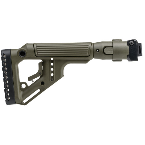 Приклад нетелескопический Fab Defense UAS-AKS P для АКС-74У с упором для щеки Зелёный