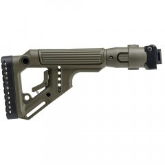 Приклад нетелескопический Fab Defense UAS-AKS P для АКС-74У с упором для щеки Зелёный