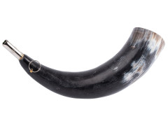 Горн охотничий PakiGorn из рога животного 33 см Изогнуто-круглый