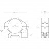 Кольца для прицела Hawke Precision QD (23015) быстросъемные D=30 мм H=5 мм на Weaver | Низкий 2 шт