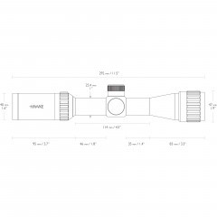 Прицел оптический Hawke Vantage 2-7X32 IR SFP AO WP (14211) Сетка Mil-Dot